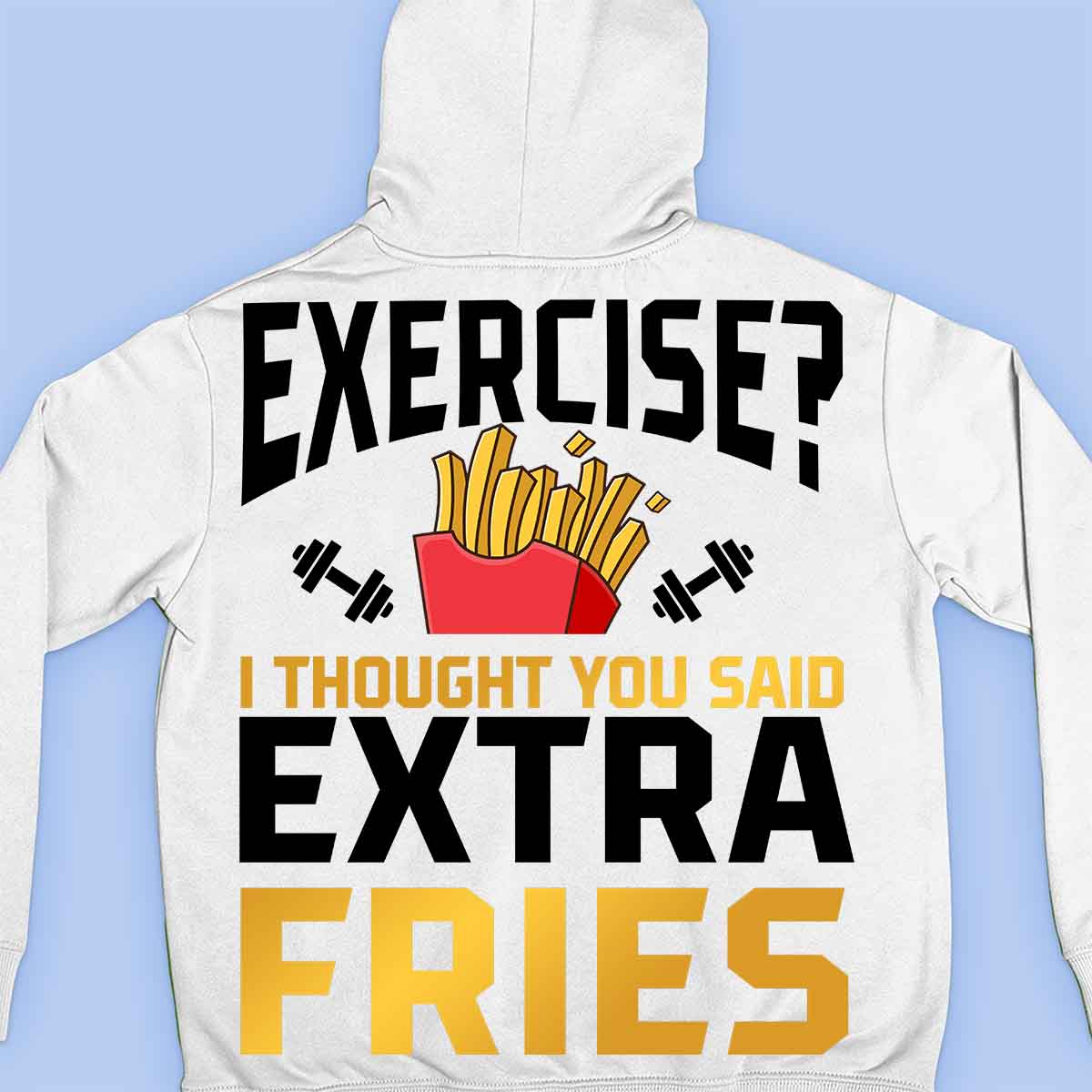Exercise - Premium Hoodie Unisex Backprint