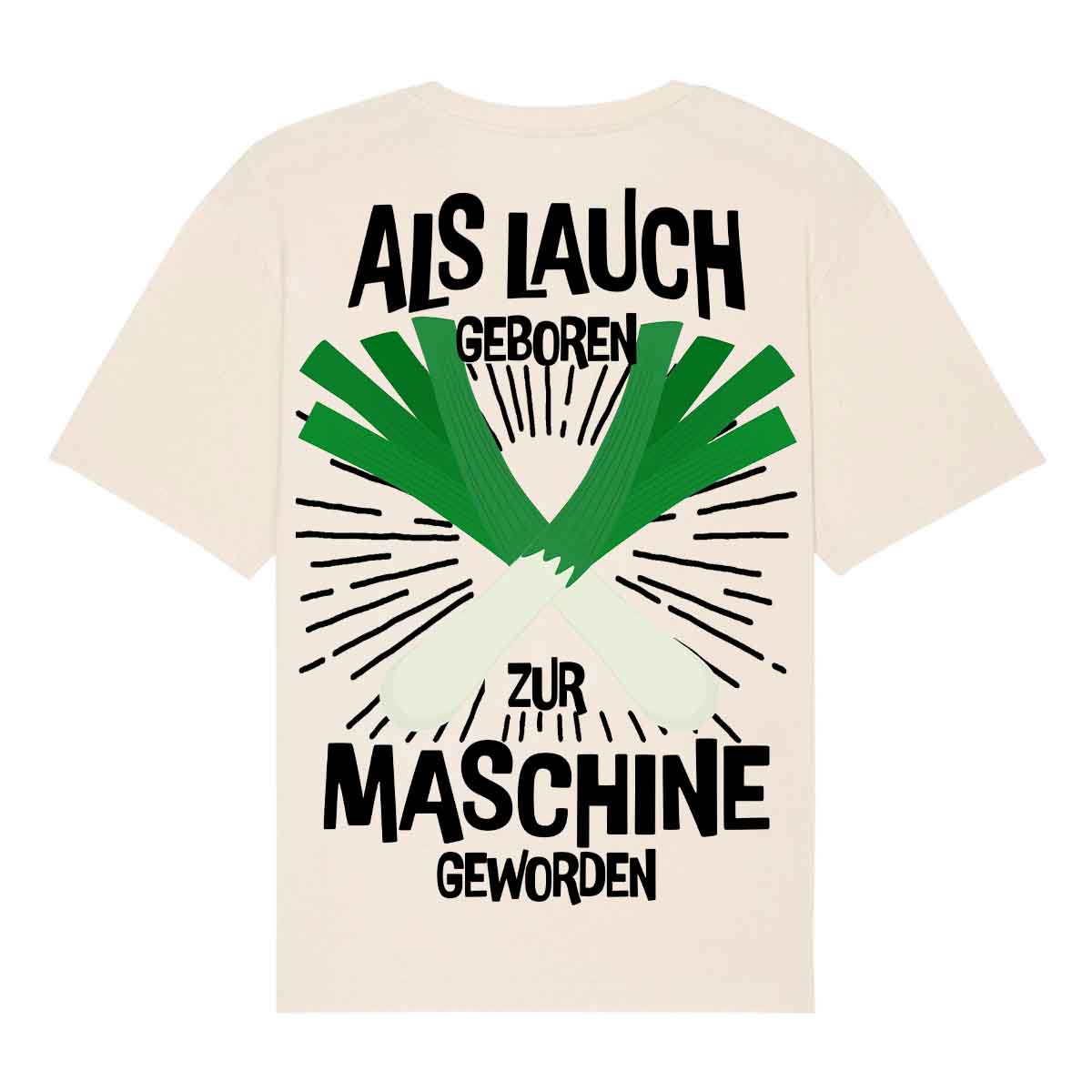 Maschine Geworden - Premium Oversize Shirt Unisex Backprint