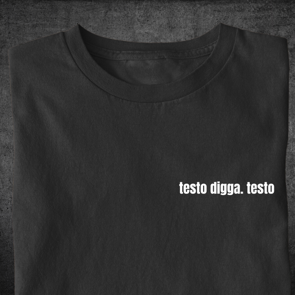 Testo digga - Premium Shirt Unisex Frontprint
