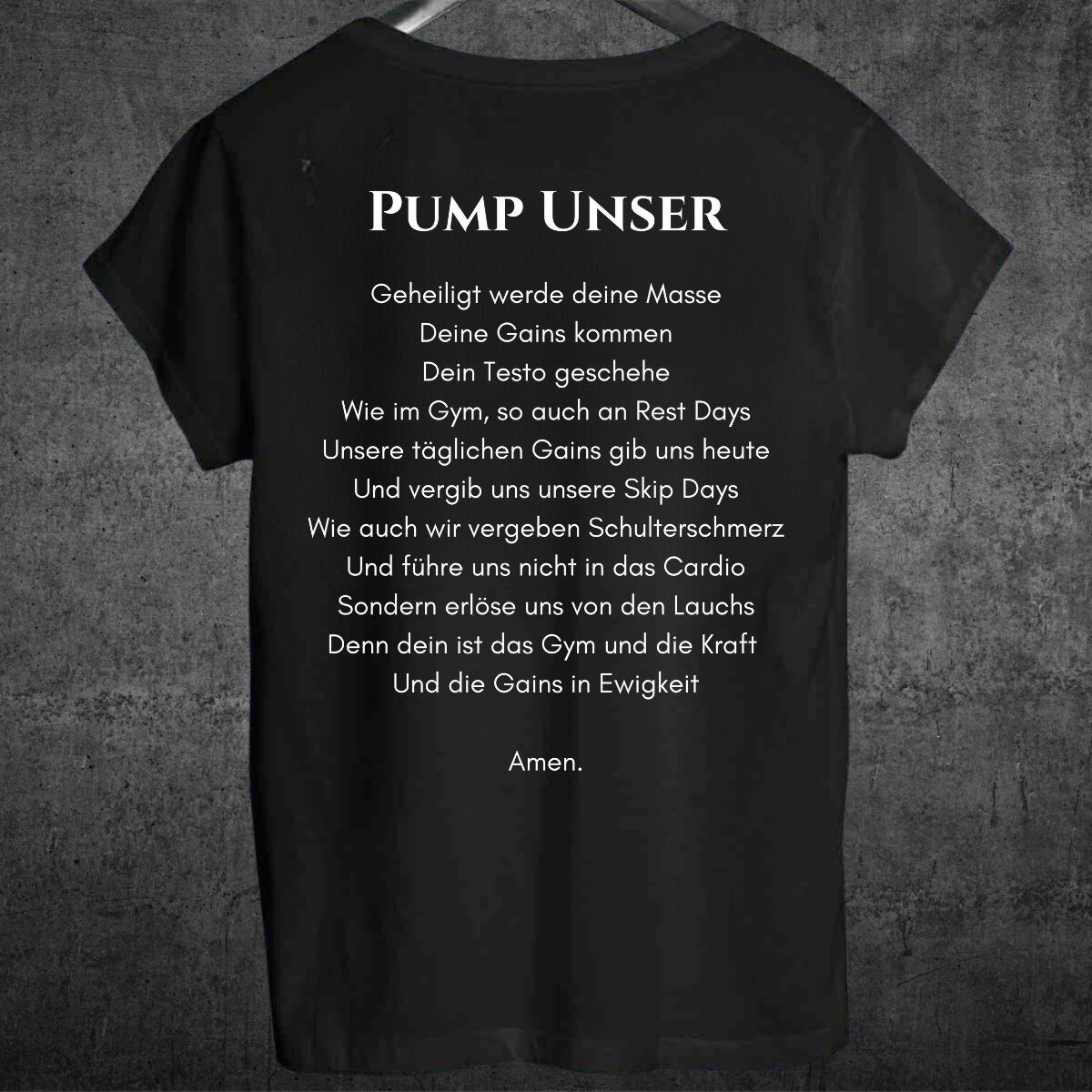 Pump Unser - Premium Shirt Unisex Backprint